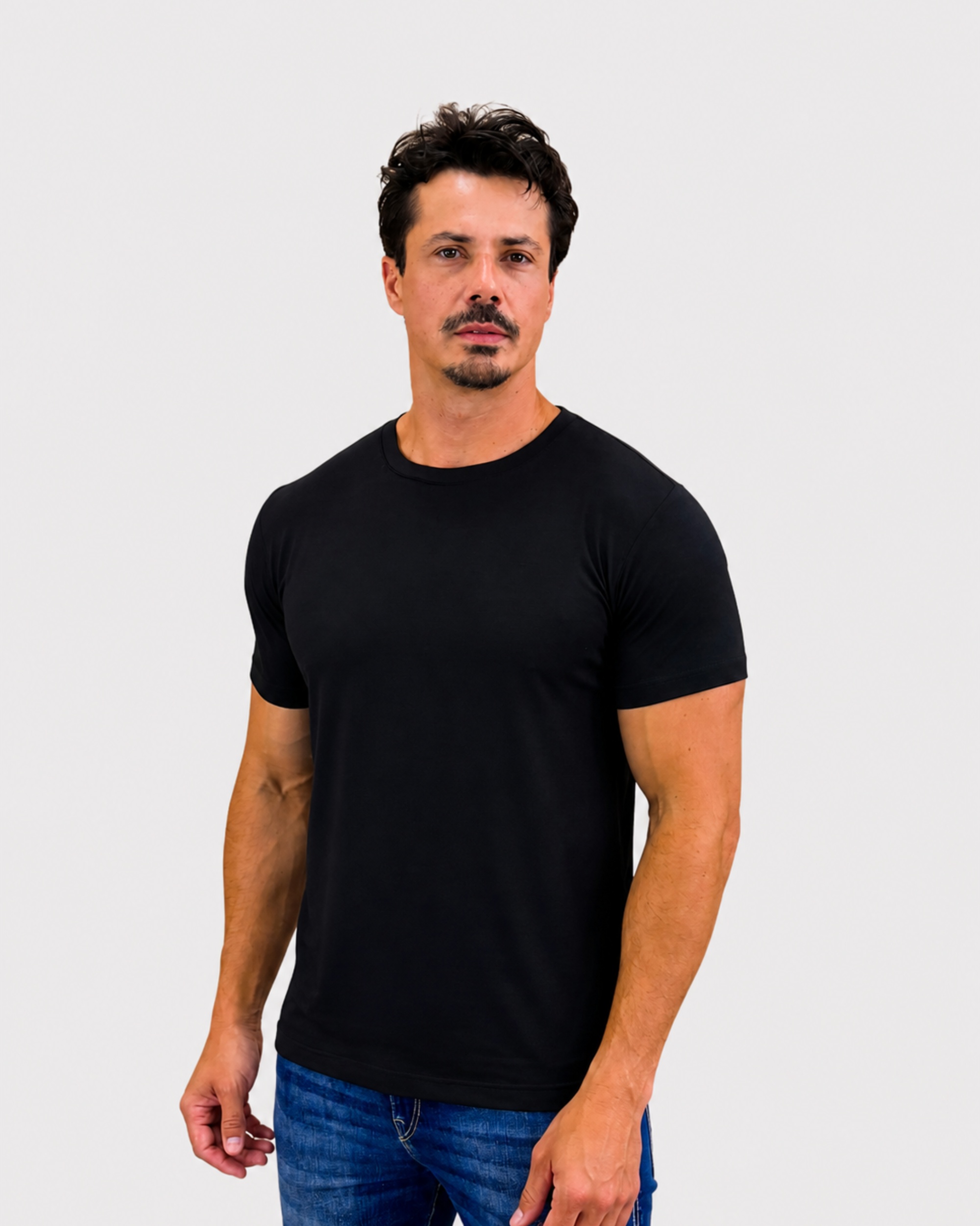 Camiseta Modal Tech Preto — Lunfe Outlet — foto 8