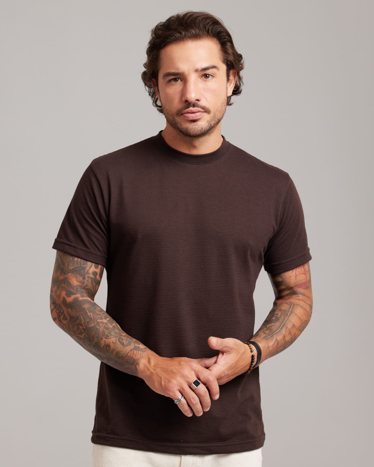 Camiseta Ripple Texture — Lunfe Outlet — foto 6