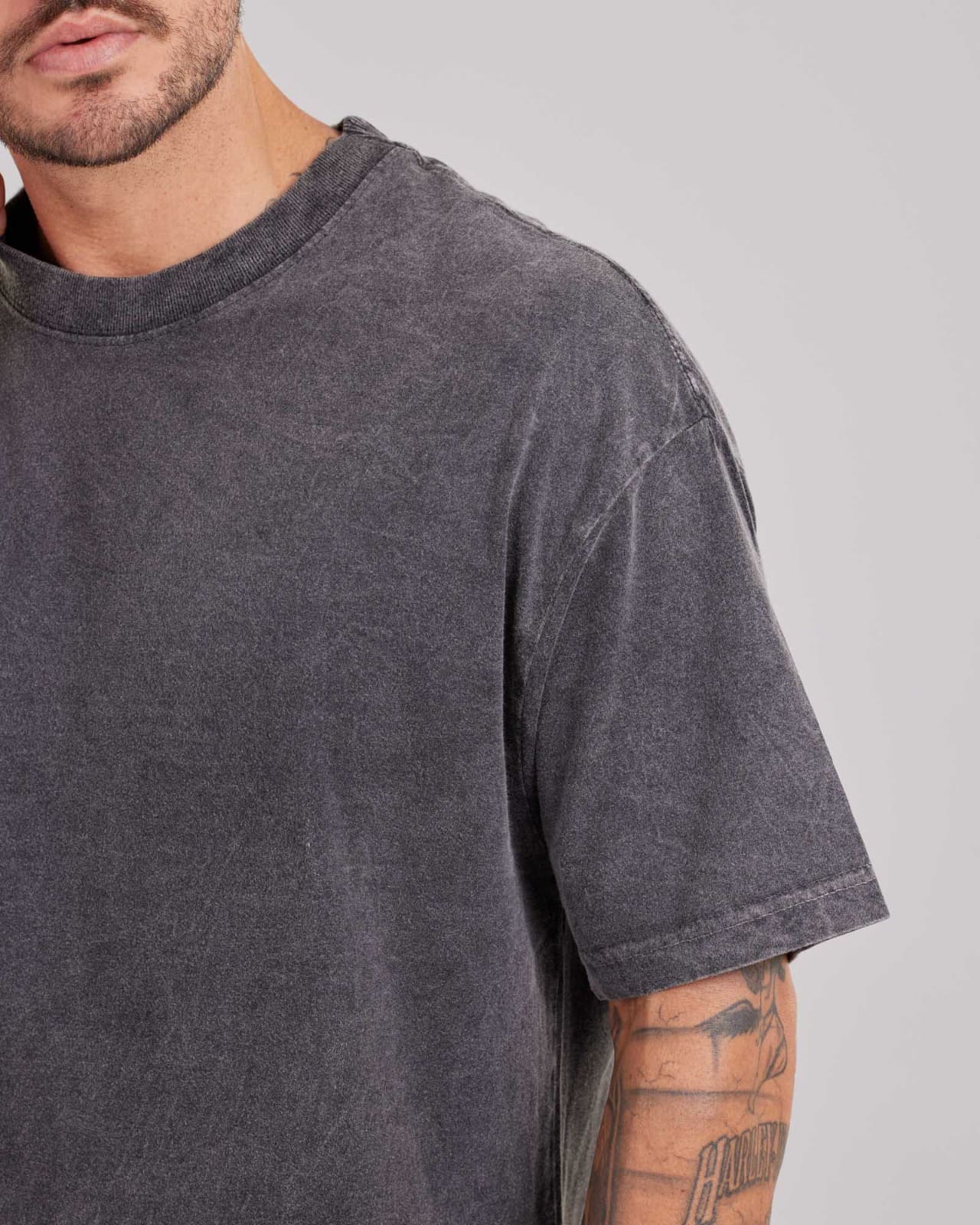Camiseta Oversized Marmorizada — Lunfe Outlet — foto 2