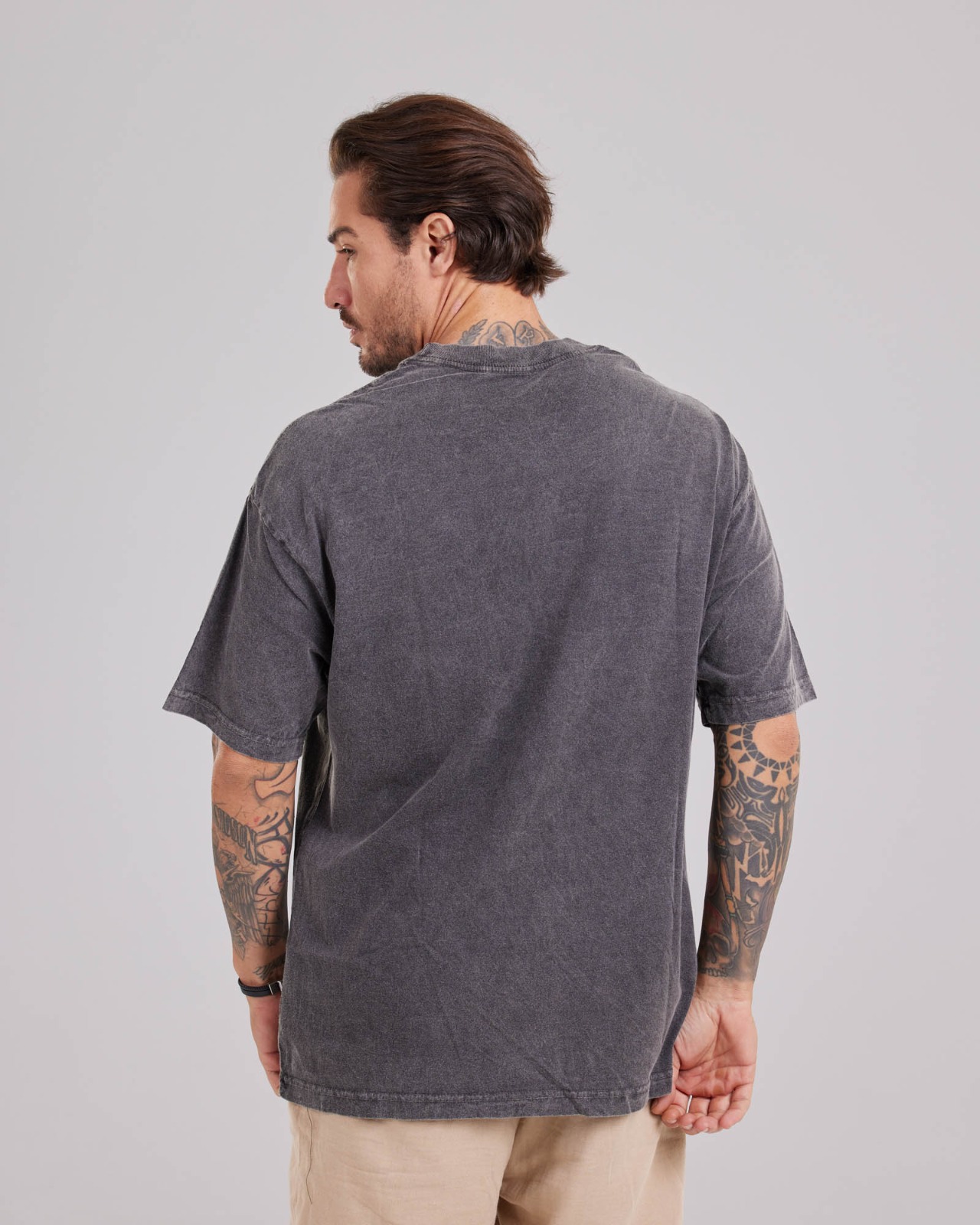 Camiseta Oversized Marmorizada — Lunfe Outlet — foto 4