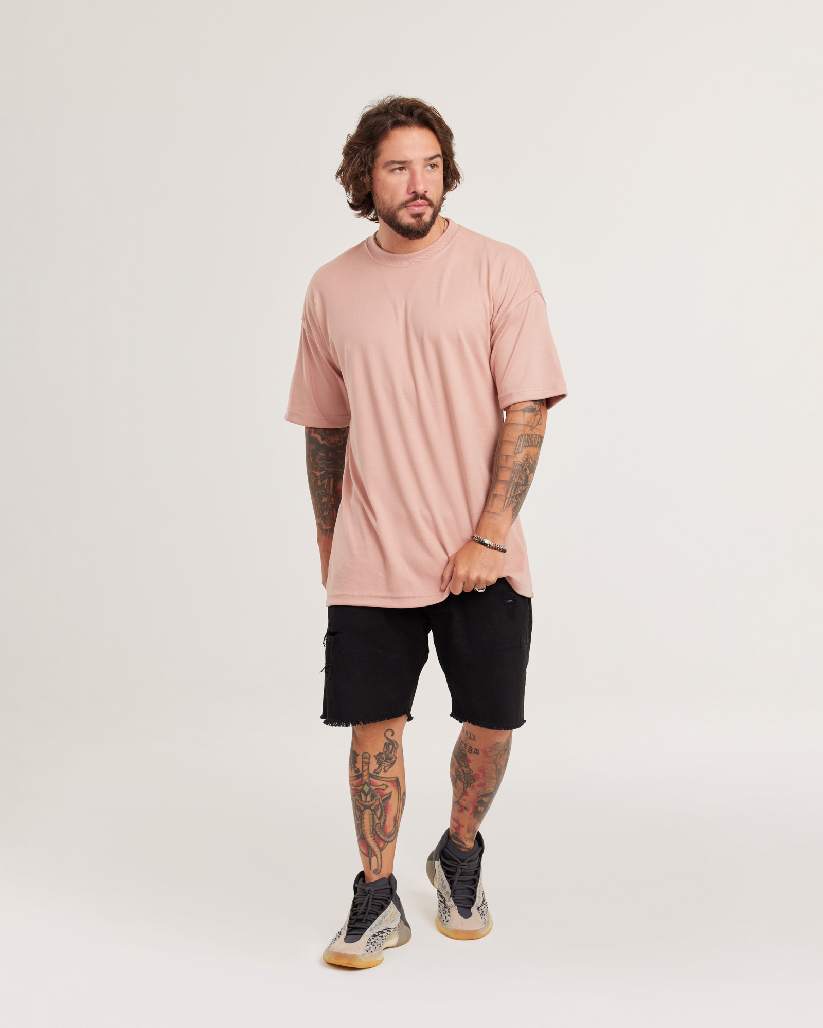 Camiseta Oversized Malhão Suedine — Lunfe Outlet — foto 5