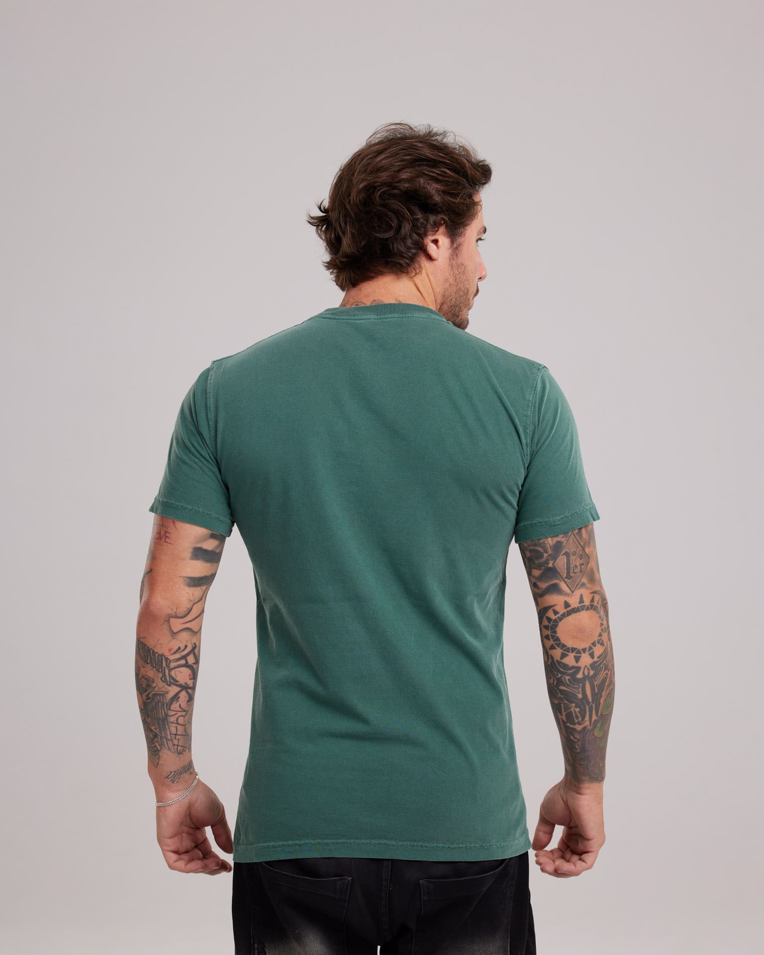Camiseta Estonada Stone Wash Clássica — Lunfe Outlet — foto 8