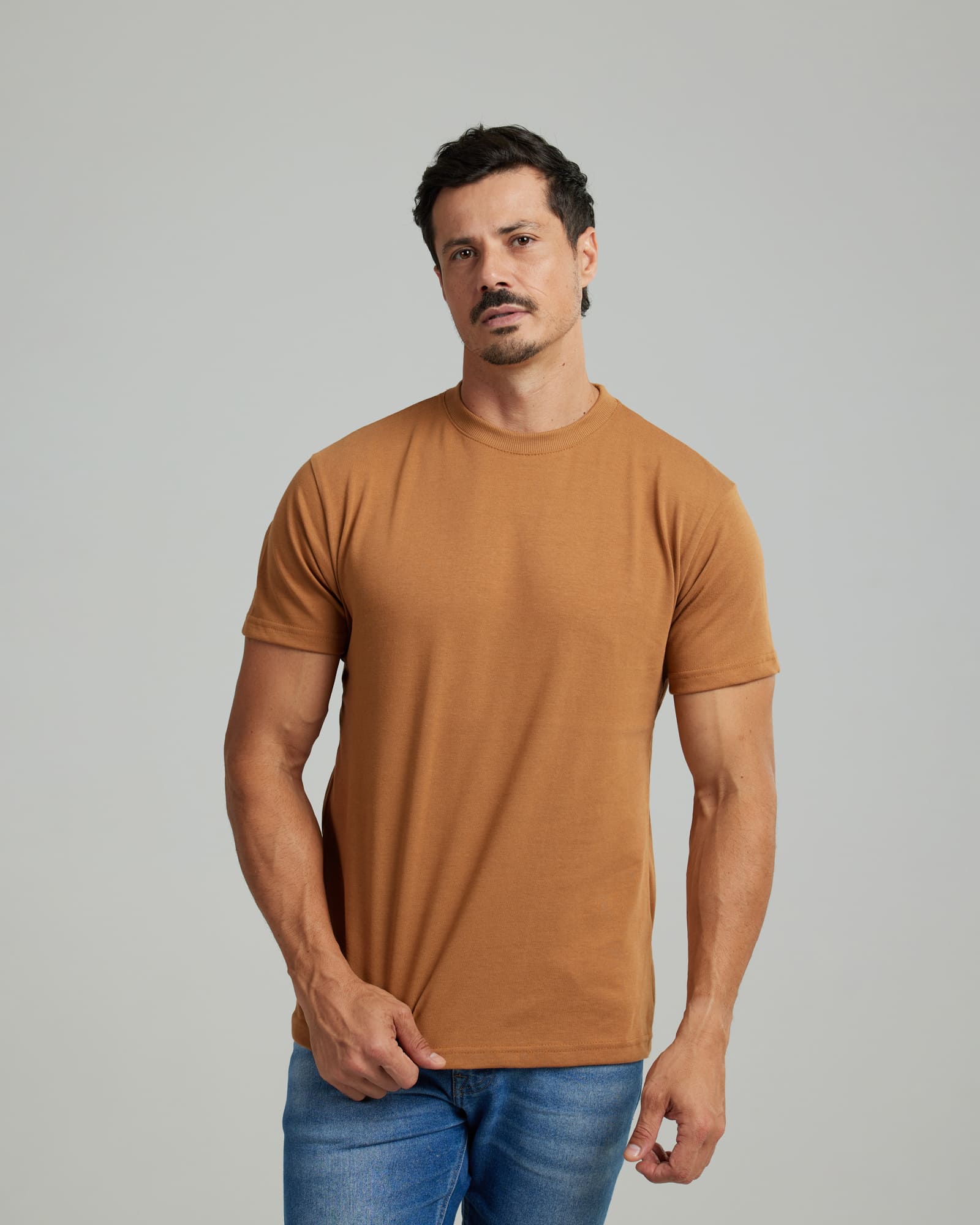Camiseta Malhão Compact Caramelo — Lunfe Outlet — foto 5