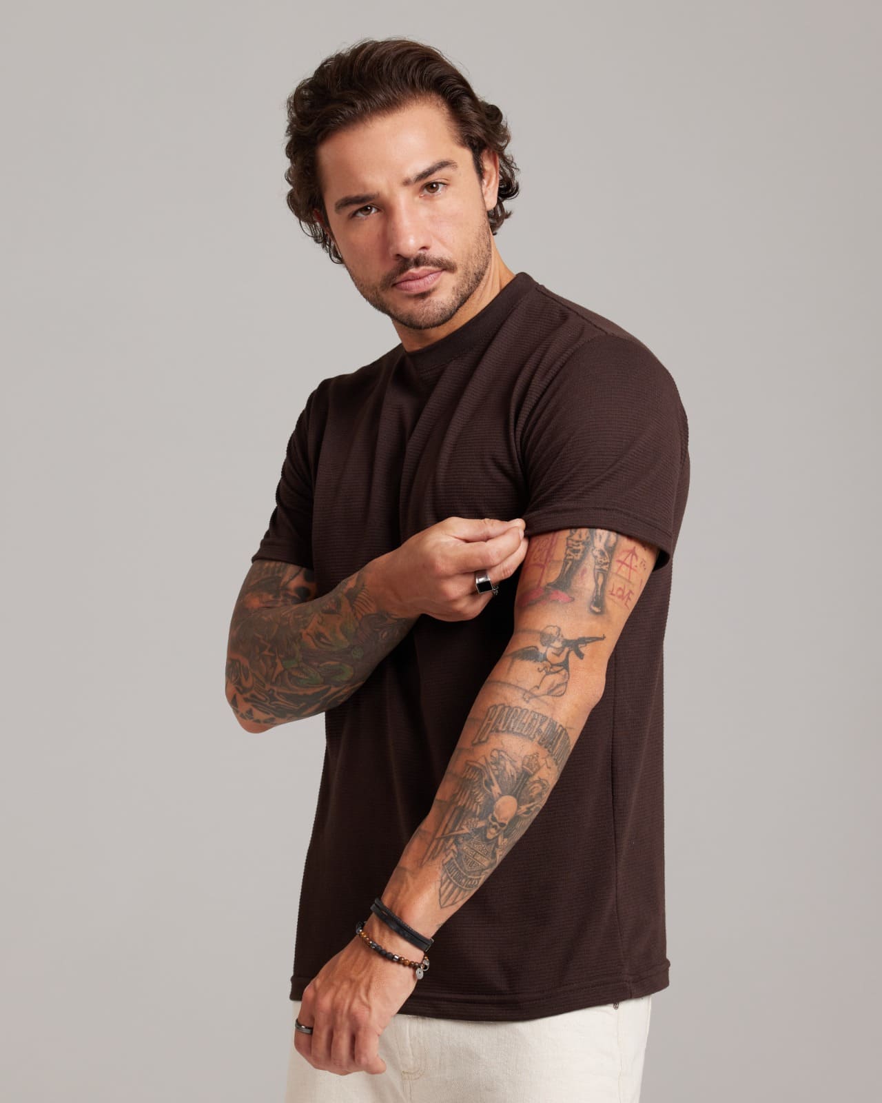 Camiseta Ripple Texture — Lunfe Outlet — foto 7