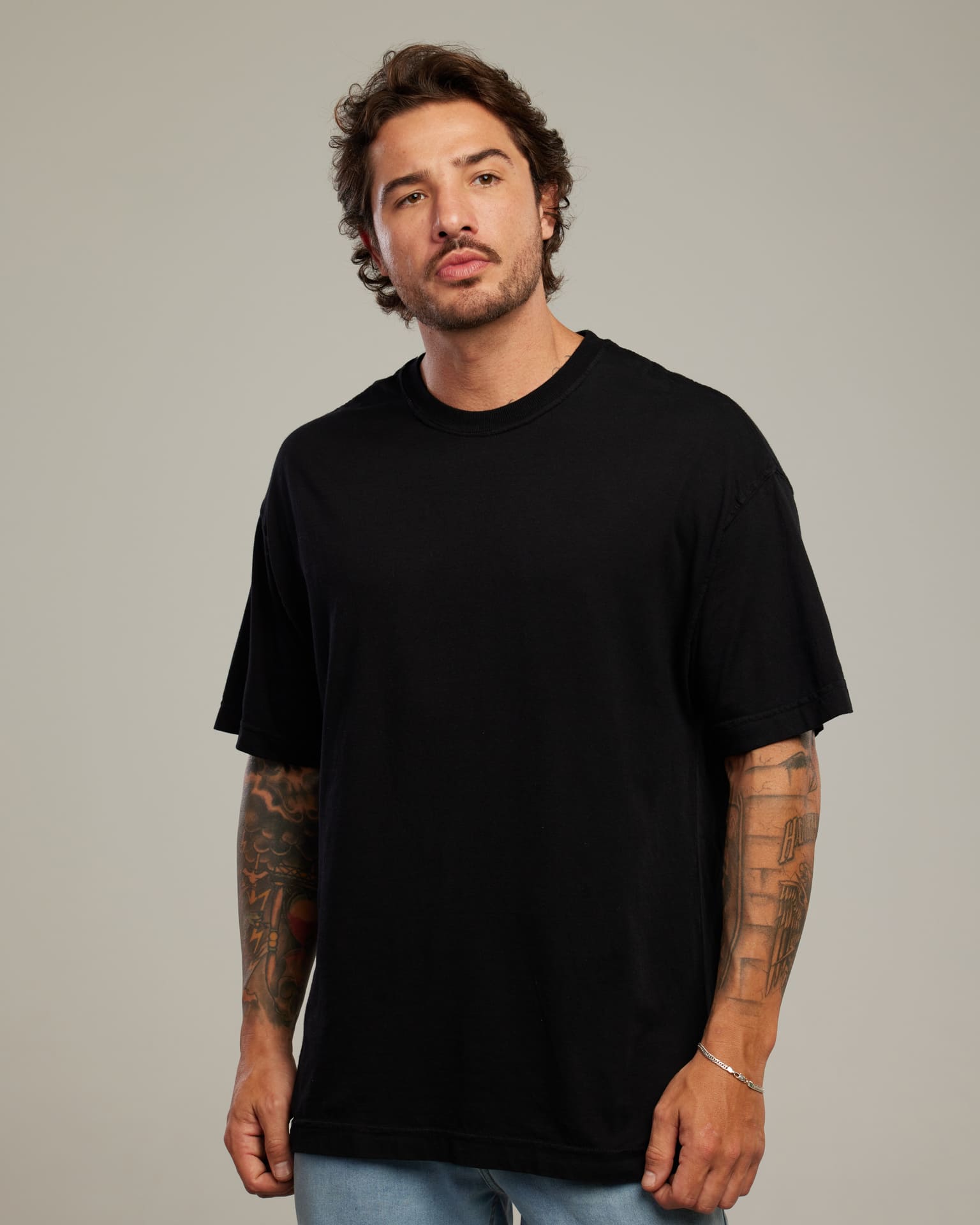 Camiseta Oversized Drop Shoulder — Lunfe Outlet — foto 3
