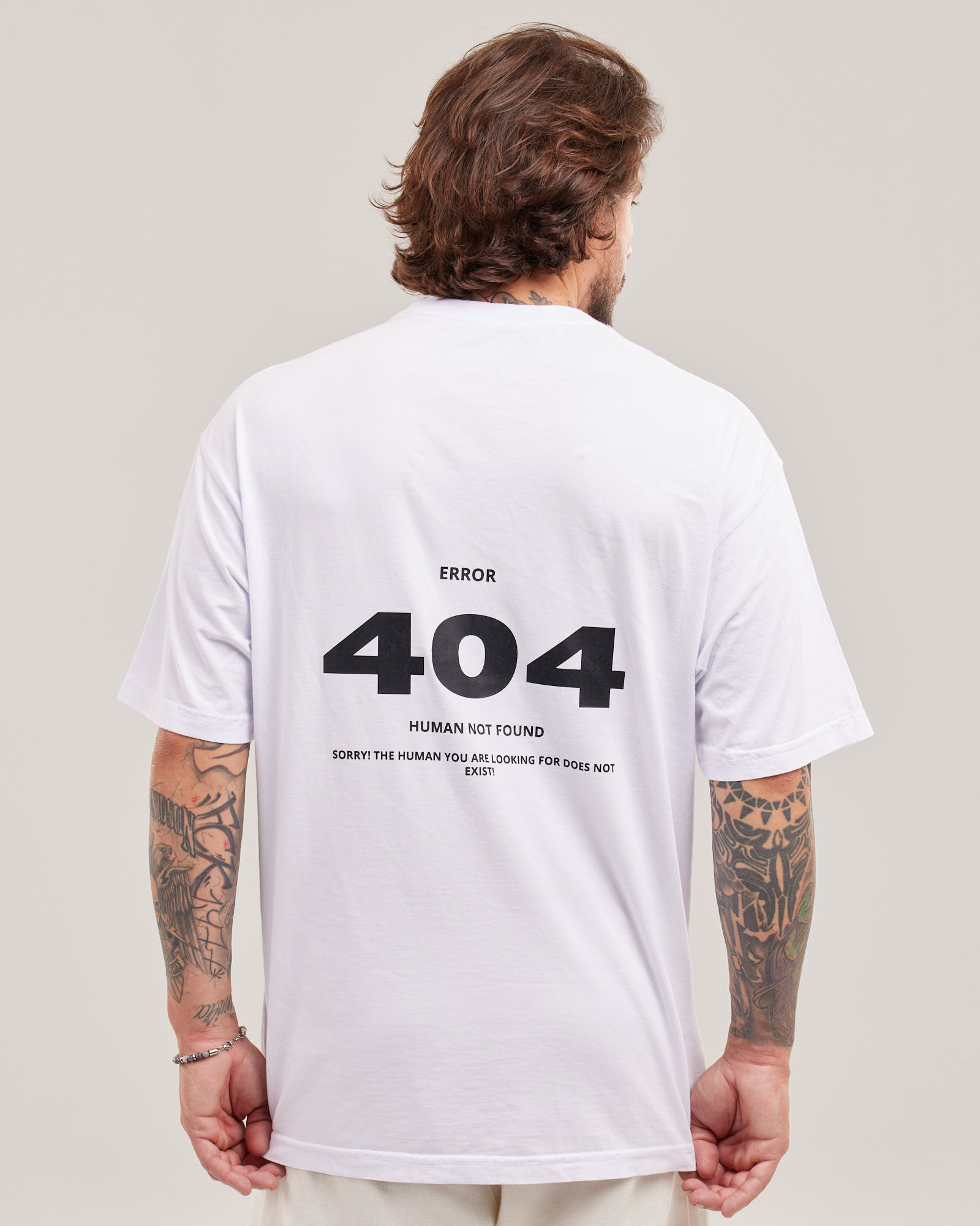 Camiseta Oversized Error 404 Evolvee — Lunfe Outlet — foto 2