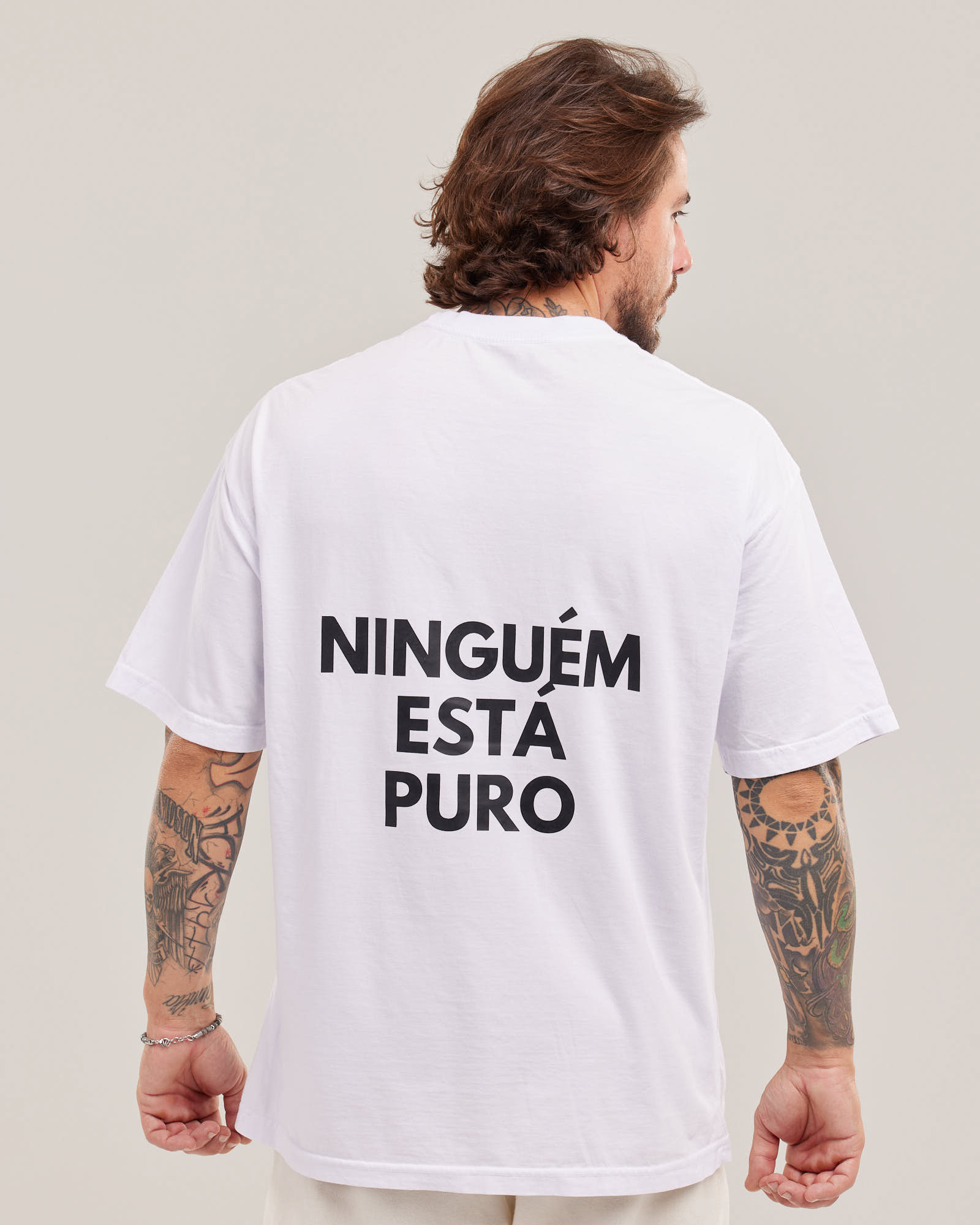 Camiseta Oversized Ninguém Está Puro Evolvee