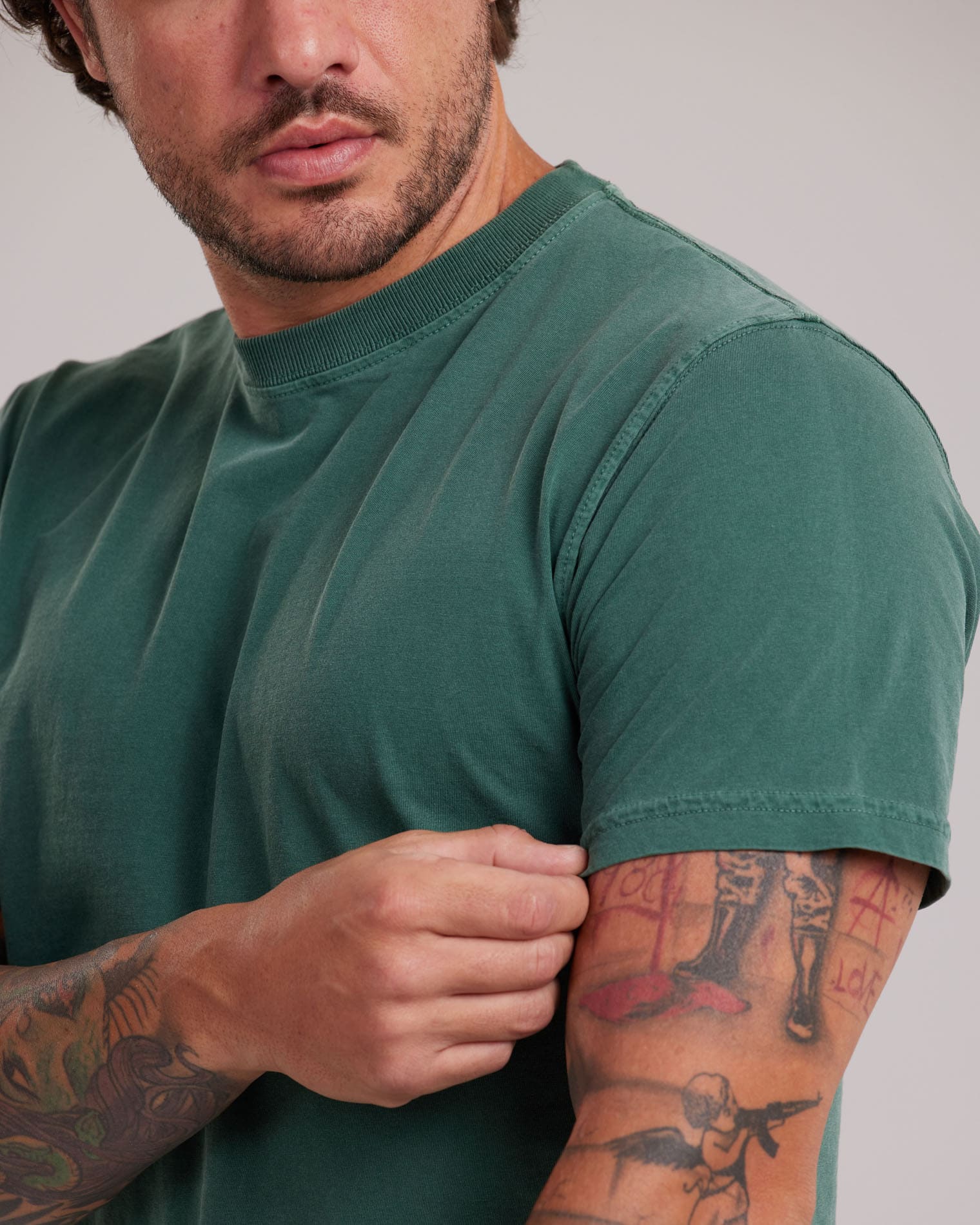 Camiseta Estonada Stone Wash Clássica — Lunfe Outlet — foto 9