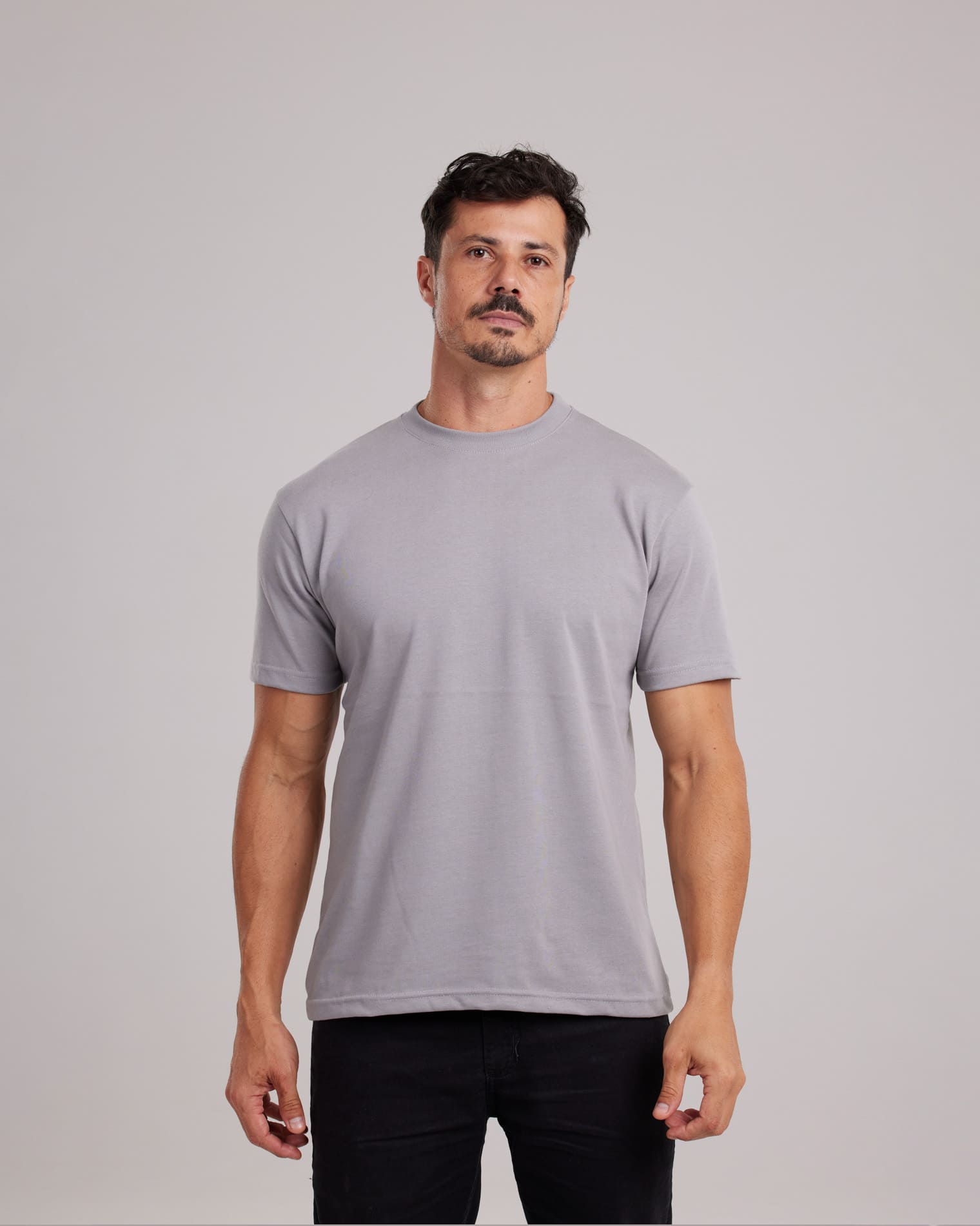 Camiseta Chinese Cotton Heavyweight Cinza — Lunfe Outlet — foto 9