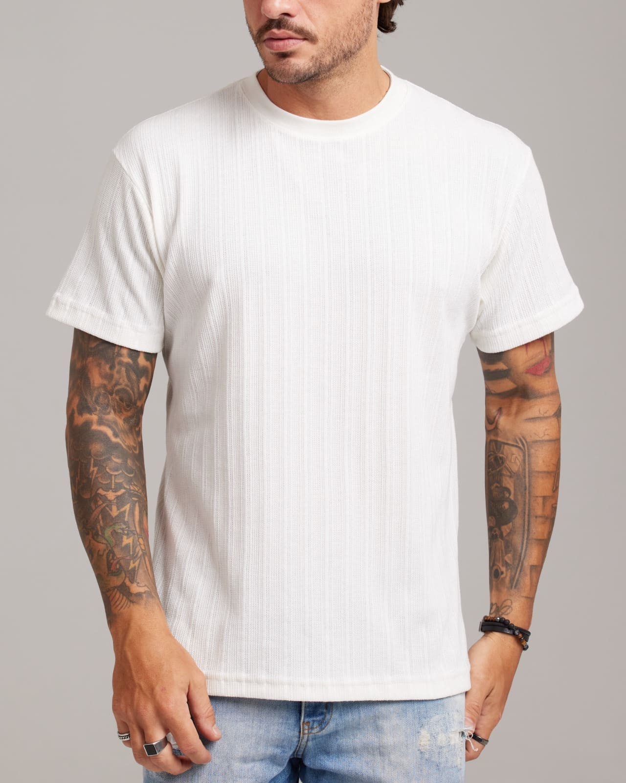Camiseta Rib Wide Texture