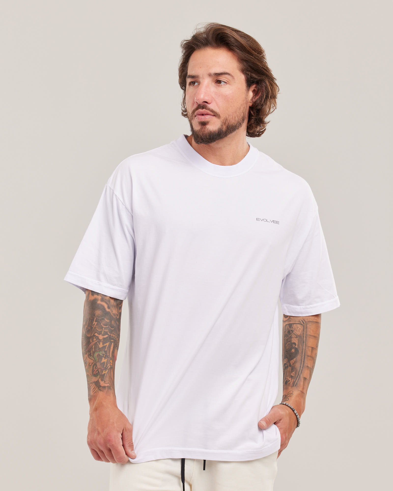Camiseta Oversized Influence Evolvee — Lunfe Outlet — foto 2