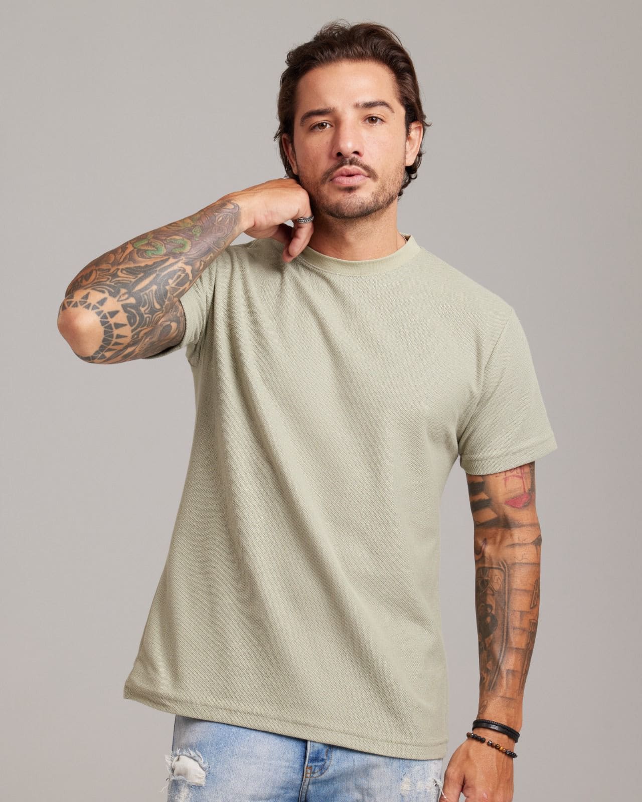Camiseta Piquê Texture — Lunfe Outlet — foto 8