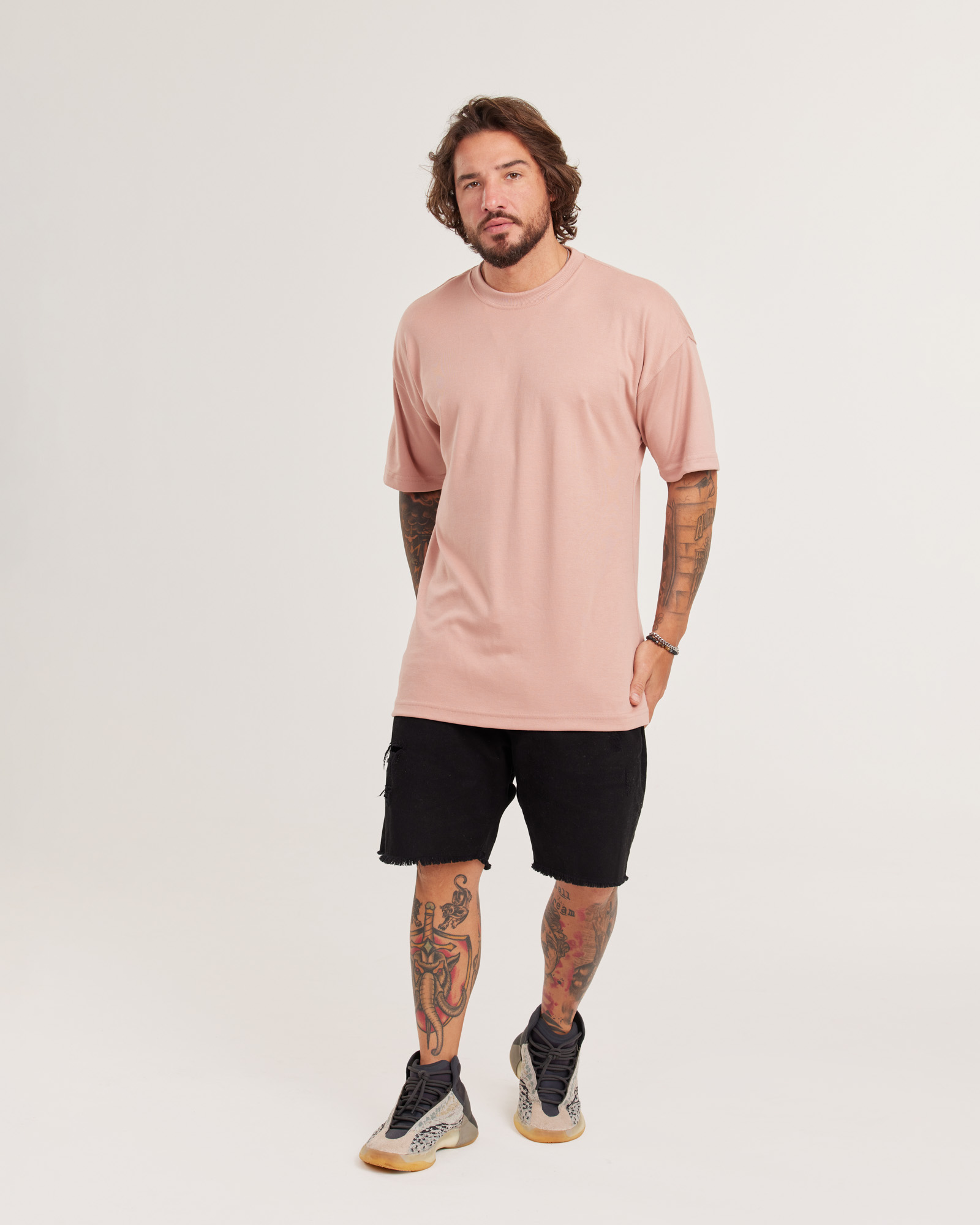 Camiseta Oversized Malhão Suedine — Lunfe Outlet — foto 3