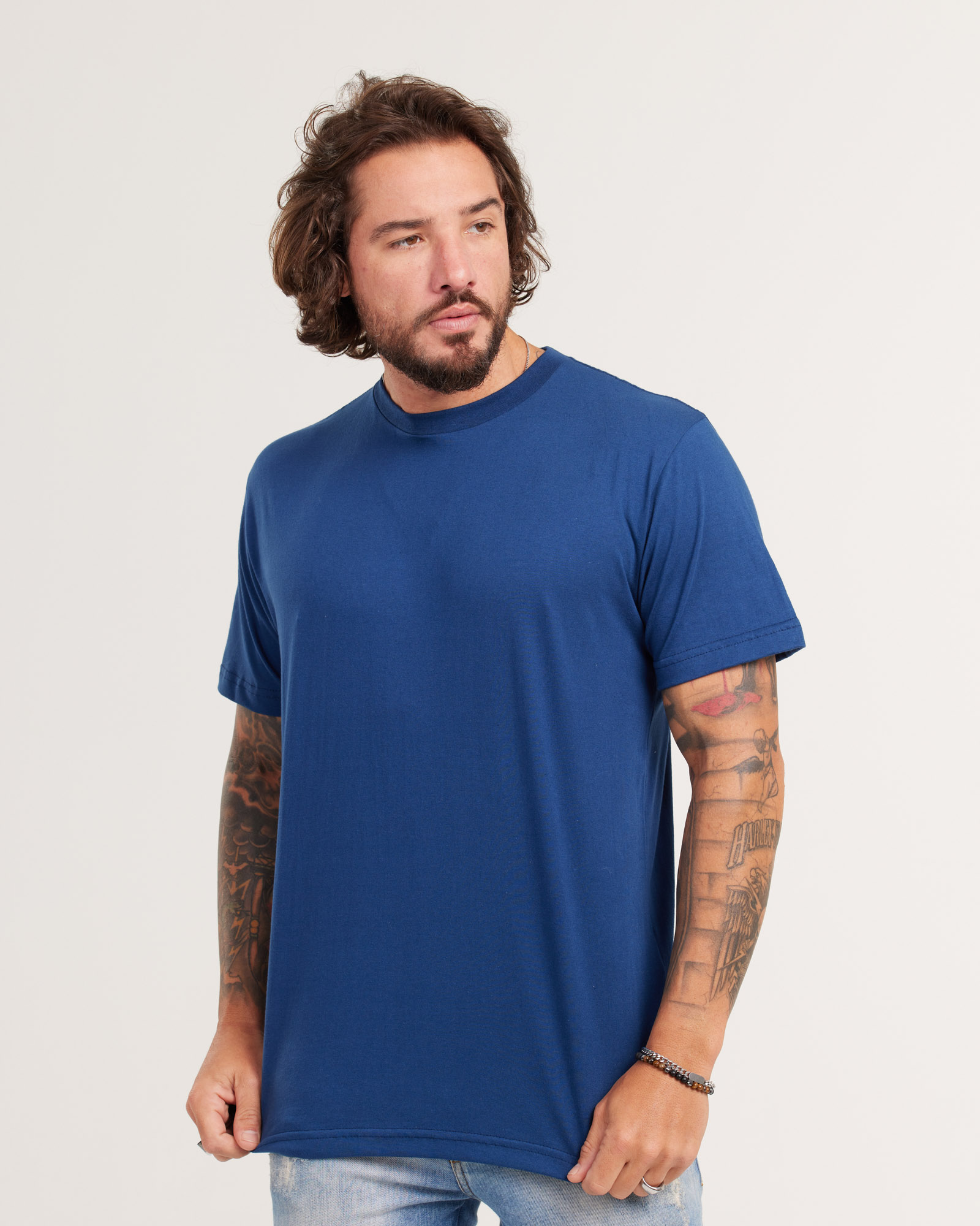 Camiseta Custo Inteligente Azul Marinho — Lunfe Outlet — foto 8