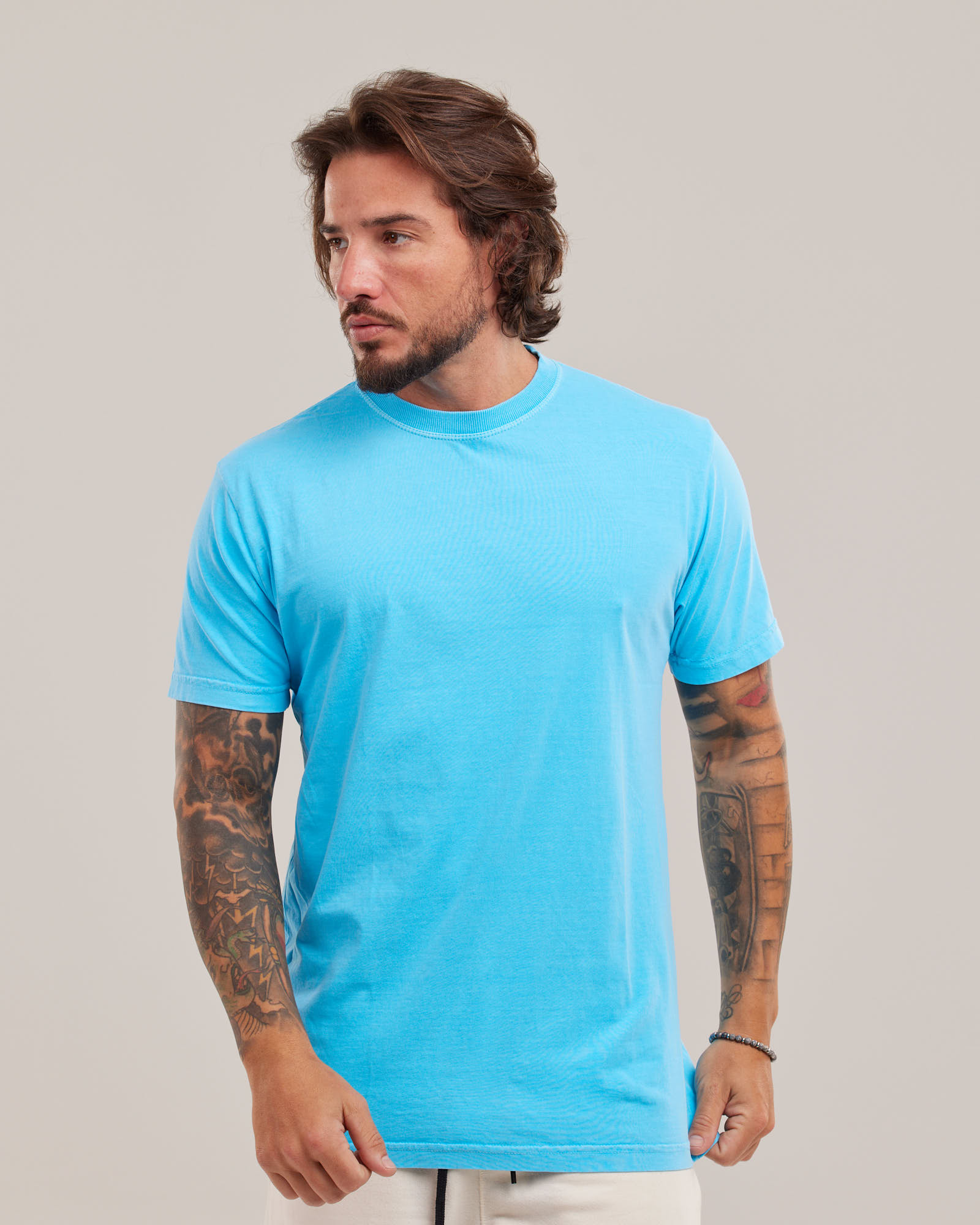 Camiseta Estonada Neon Azul Neon — Lunfe Outlet — foto 2