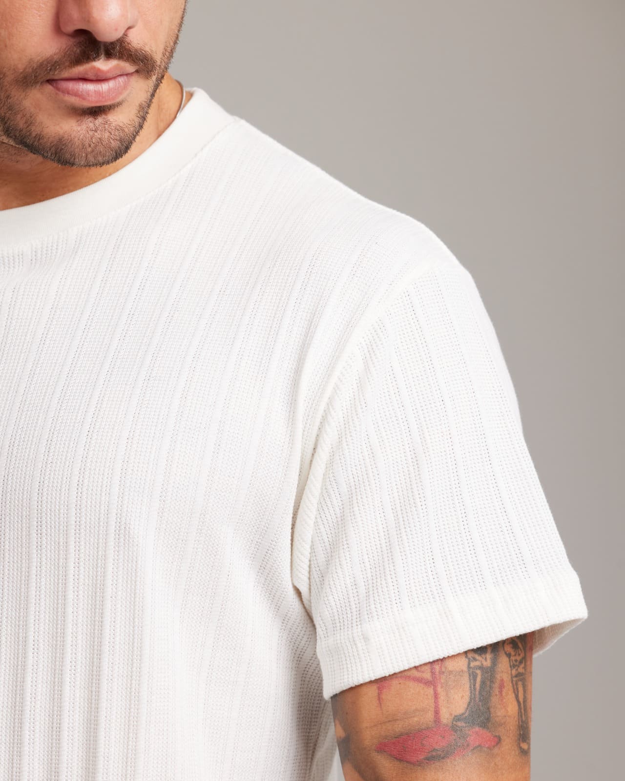 Camiseta Rib Wide Texture — Lunfe Outlet — foto 2