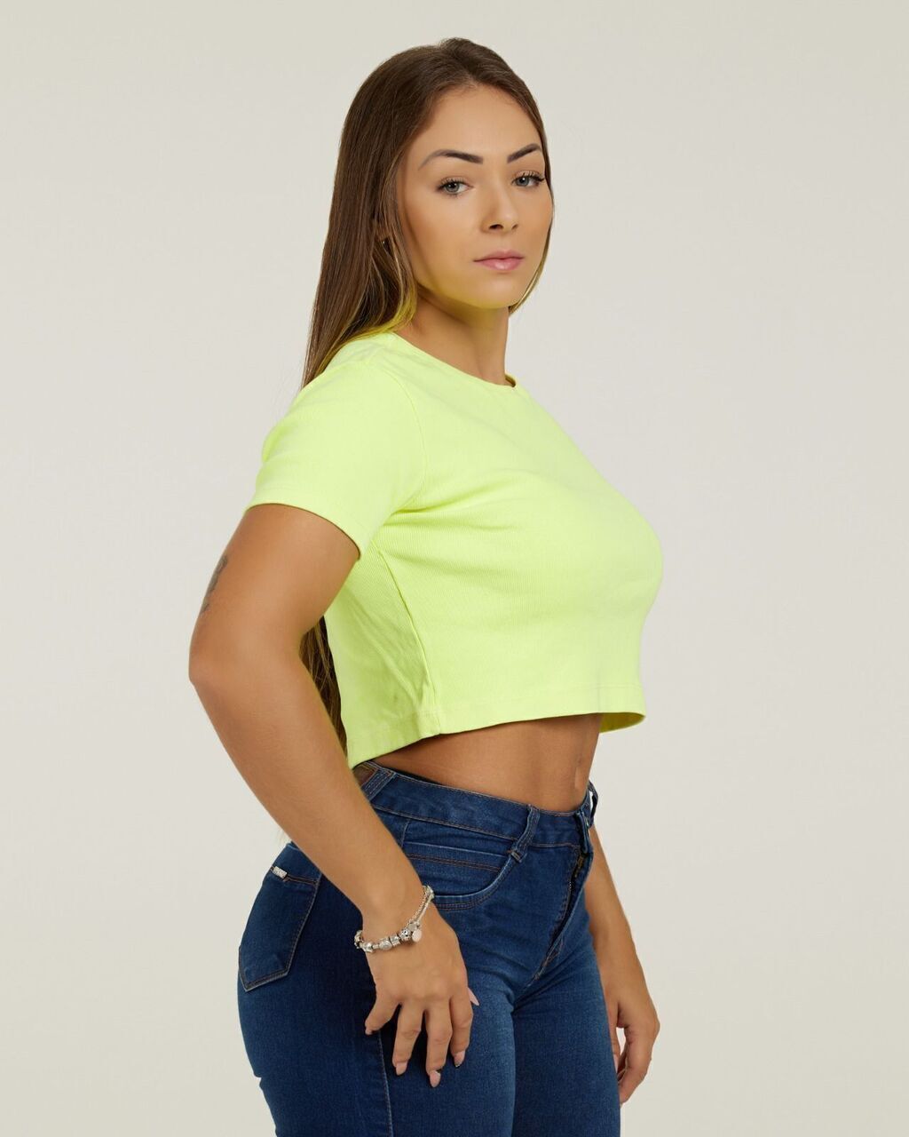 Baby Look Estonada Neon — Lunfe Outlet — foto 6