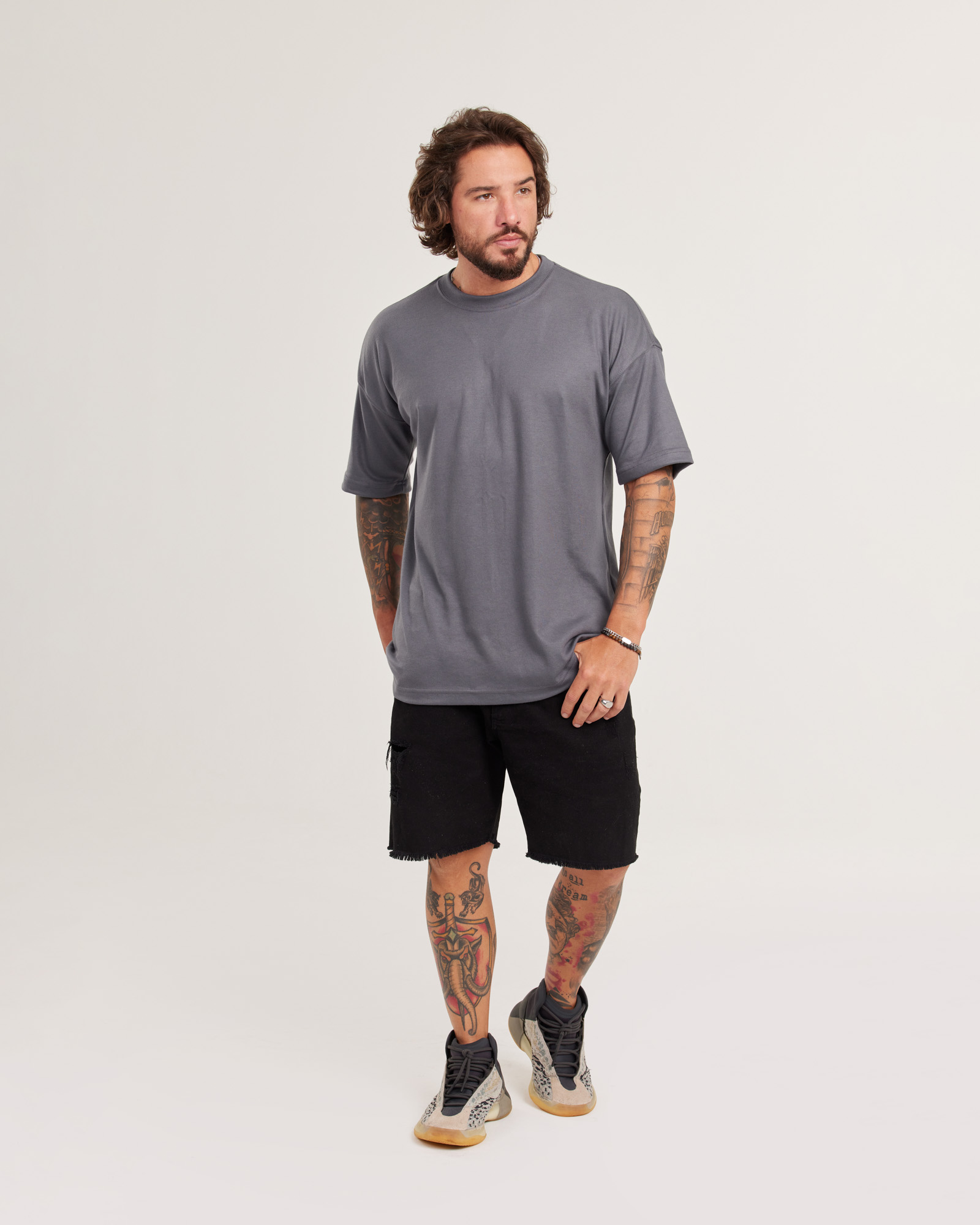 Camiseta Oversized Malhão Suedine — Lunfe Outlet — foto 7