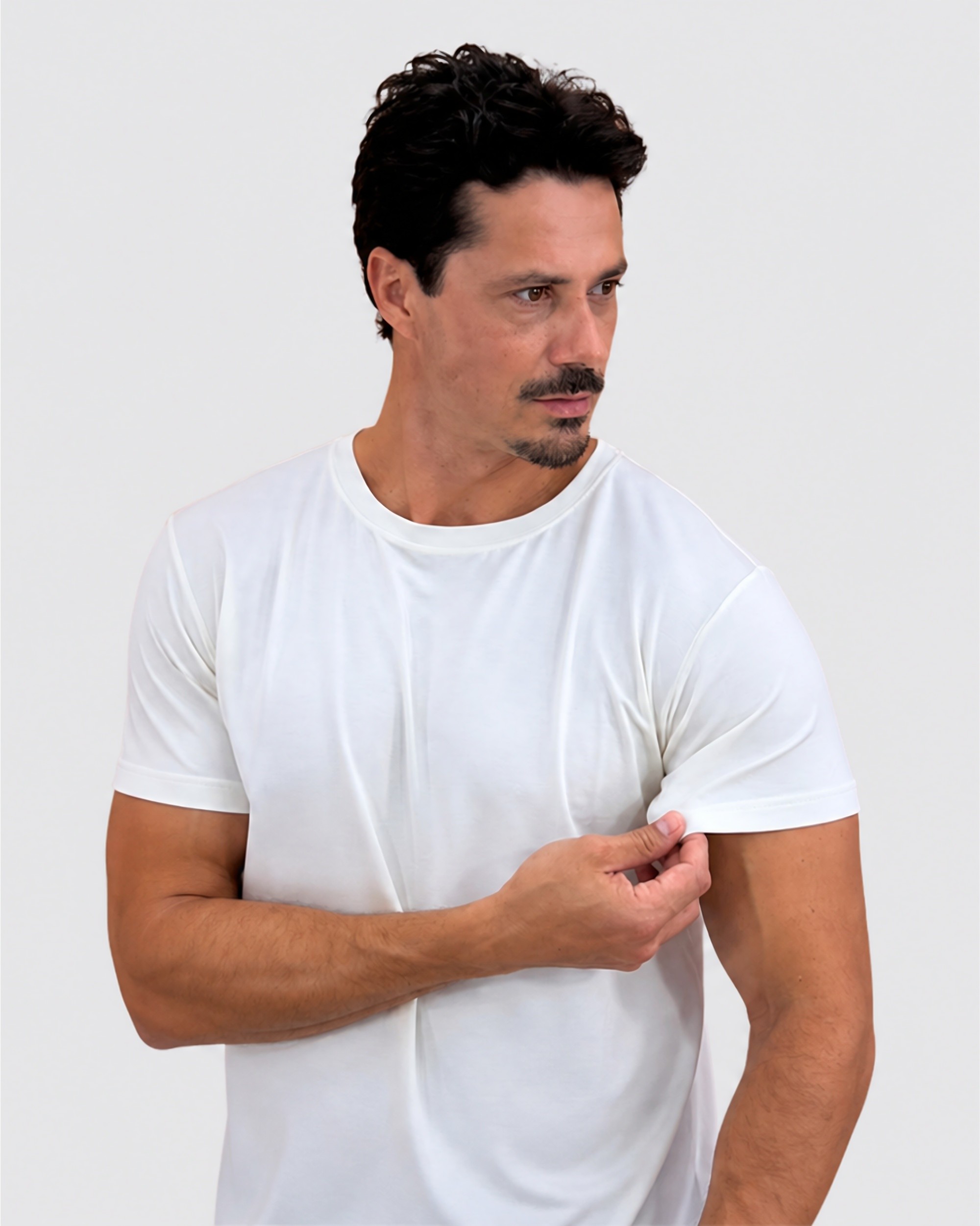 Camiseta Modal Tech Off White — Lunfe Outlet — foto 5