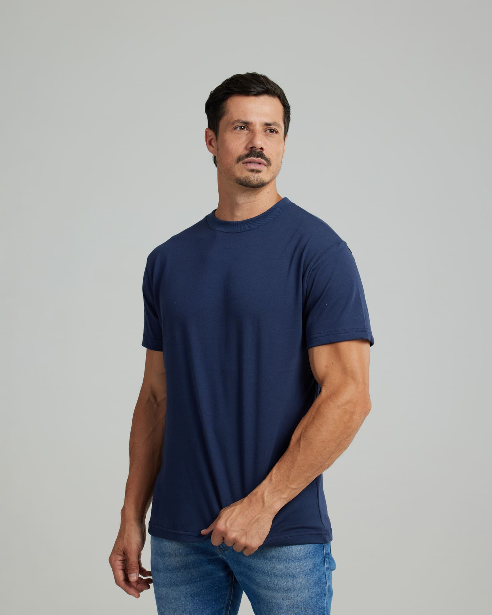Camiseta Malhão Compact Azul Marinho — Lunfe Outlet — foto 2