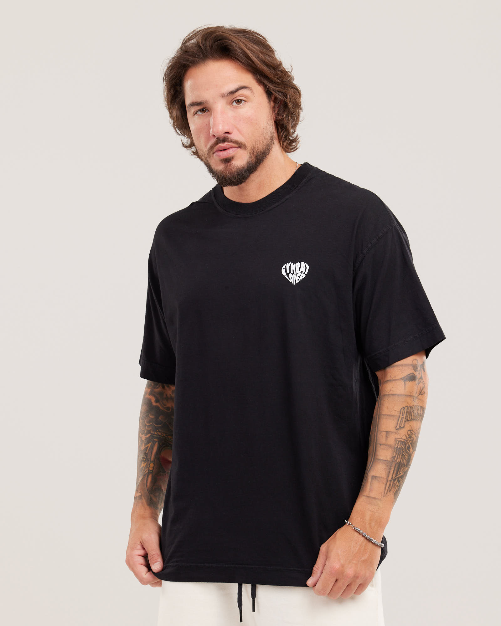 Camiseta Oversized Gym Rat Lover Evolvee — Lunfe Outlet — foto 4